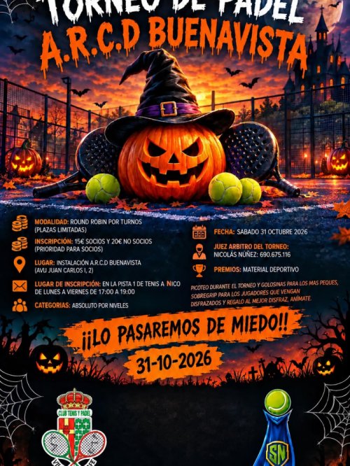 Torneo de pádel - Halloween 2026